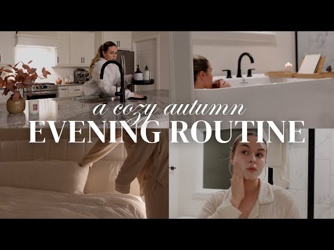 a cozy autumn evening routine 🍂 🕯️ unwind with me, cozy dinner, evening habits & self-care