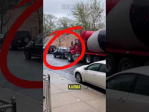 Karma For Blocking The Road!