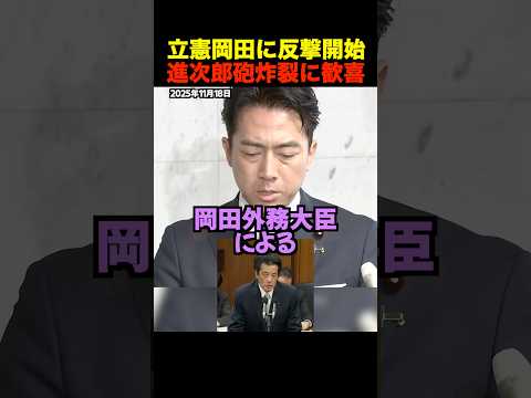 【覚醒】小泉進次郎が高市内閣を全力防衛！岡田克也へ反撃開始