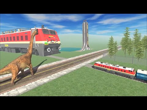Found Giant Train - Indian Bike Driving 3D