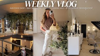 WEEKLY VLOG: Aldi food shop + B&M trip + Home updates + Primark Haul + ADHD makeup organisation!