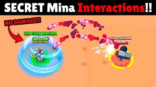 Mina vs Other Brawlers – Best Interactions! 🔥 #brawlstars