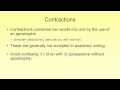 Punctuation and Contraction Rules