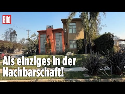 Los Angeles: Haus hat wie durch ein Wunder überlebt