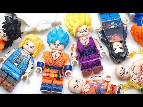 LEGO Dragon Ball | Gohan | Goku | Android 18 | Krillin | Android 13 Unofficial Lego Minifigures