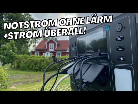 Notstrom, Haushalt und Werkstatt Solar-Generator - Oukitel P1000E Plus