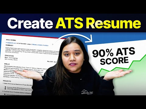 How to Create ATS Friendly Resume for Data Analyst (For Freshers & Experienced) 2025