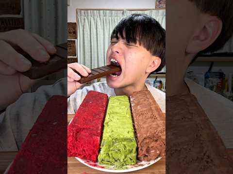 コメント返信しながら色んな味の板チョコアイス作った #アイス #板チョコアイス