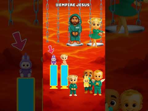 ¿El angelito seguirá a Jesús o se dejará seducir por Labubu? 🧸❤️