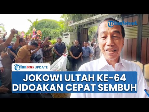Meriahnya Kejutan Ultah ke-64 untuk Jokowi, Warga Berdatangan Bawa Tumpeng dan Doakan Cepat Sembuh
