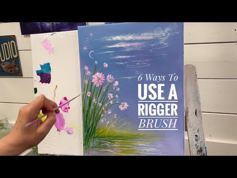 6 Ways To Use A RIGGER BRUSH | Techniques | Loading And Care