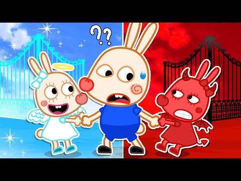 Angel and Evil Sister - Oh No, Tokki Helps Angel Lilly, Lilly Becomes Evil - Tokki Channel