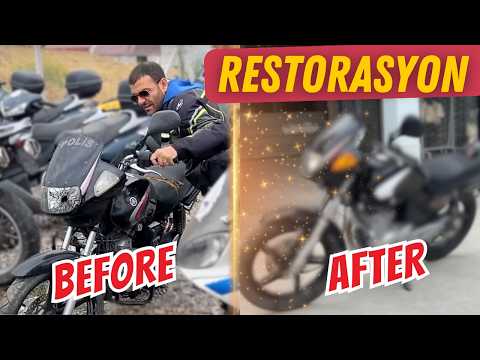 Polis Çıkması yeni motosikletimi Restore ettim | Yamaha Ybr 125 | Kolaçan