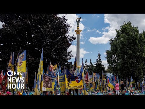 YouTube video thumbnail: As Russia Continues to Wage war, Nato Meets to Plan Ukraine's Future Defense
