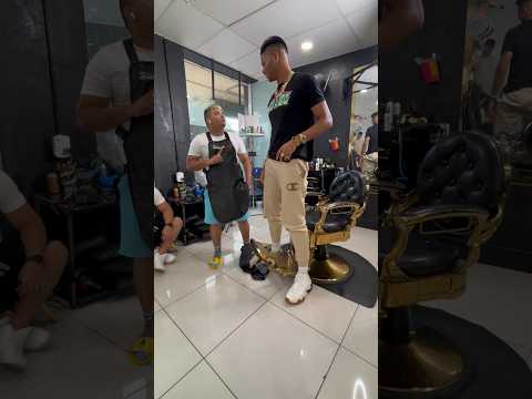 Cuando un jugador de basquetbol llega a la barbería #adonay01oficial