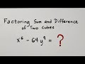 Factoring Polynomials and Cubes