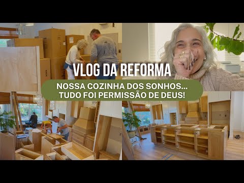 15º VLOG DA REFORMA - MONTAMOS A NOSSA COZINHA DOS SONHOS... TODA HONRA E TODA GLÓRIA À DEUS!