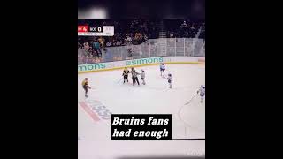 Boston Bruins Fans Had Enough