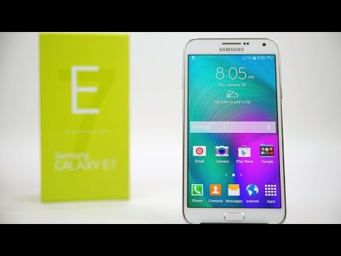 (ENGLISH) Samsung Galaxy E7 - Unboxing & Hands On