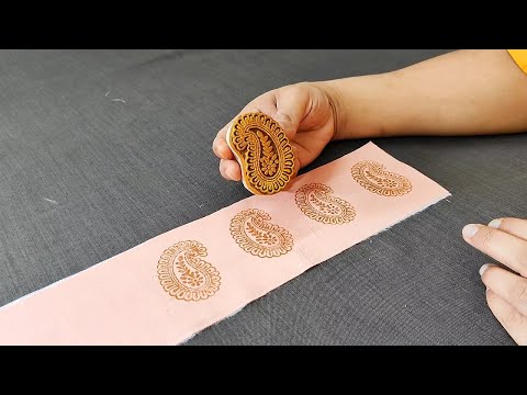 Block Printing के साथ बनाएं Trouser का बिलकुल नया डिज़ाइन | Trouser Design with Fabric Patti