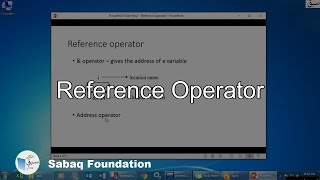 Reference operator