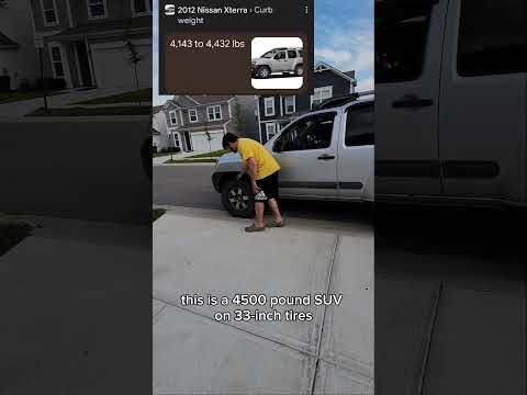 You're car isn't light.