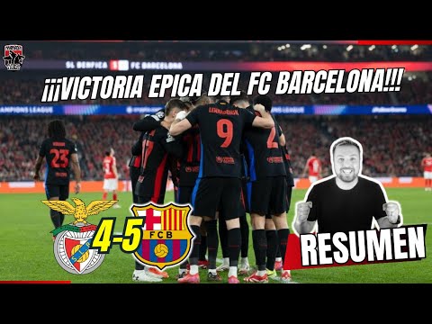 🚨 NOCHE MAGICA DEL FC BARCELONA Y RAPHINHA 🚨 Benfica 4-5 Fc Barcelona 🚨