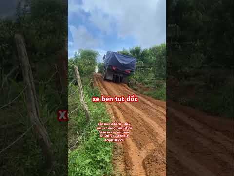 xe ben tụt dốc