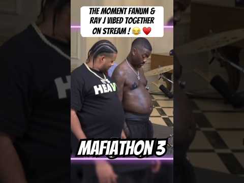 Fanum & Ray J SHARE A MOMENT On Stream ! 😂 ♥️ 👏🏼 #mafiathon3 #kaicenat #fanum