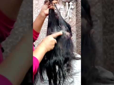 easy three steps haircut in very thin hair #IndianHairdresser