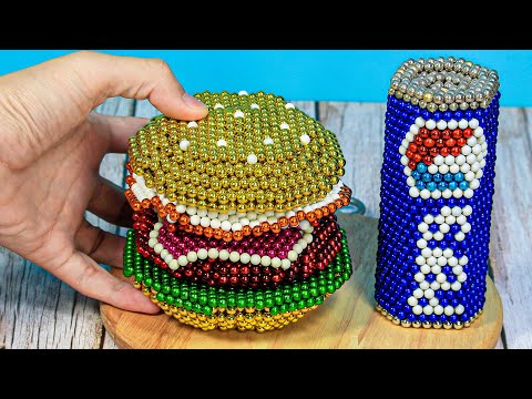 Burger🍔🍔| So Funny Breakfast | Magnetic Balls & Stop Motion Cooking Video