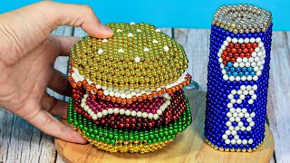 Burger🍔🍔| So Funny Breakfast | Magnetic Balls & Stop Motion Cooking Video