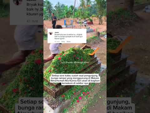 Bunga menggunung di makam nia#minangkabau#nia#viralshort