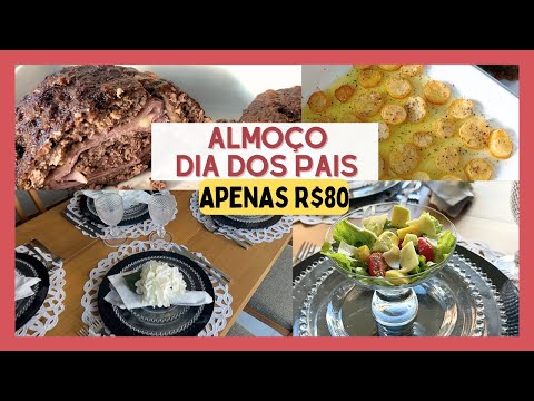 ALMOÇO DO DIA DOS PAIS COM APENAS R$80 | Menu Completo 2024