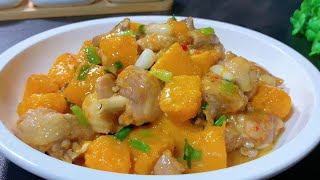 【天天相見廚房】如何制作美味南瓜鸡腿？让你一试成主厨的秘诀！How to Make Pumpkin Chicken! 没想到南瓜和鸡腿这样做，居然这么好吃，一出锅瞬间就光盘了 #南瓜食谱 #鸡腿食譜