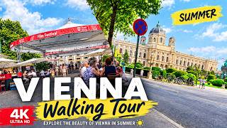 Vienna Summer Walk 2026 | Schottentor, Rathaus | Austria 4K Walking Tour  July 2026