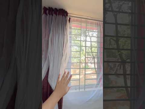 রান্নাঘর থেকে ডেঙ্গু মশা কামড় দিয়েছিল এর জন্য জানালাতে মশারি লাগিয়ে দিলাম😢 #shortsvideo