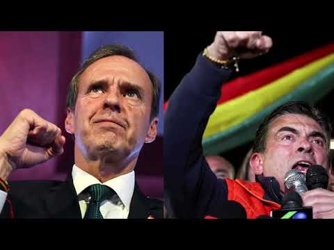 YouTube video thumbnail: Bolivia Presidential Count Shows Centrist Rodrigo Paz in Surprise Lead