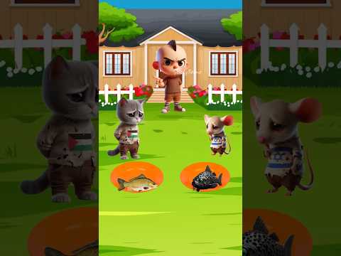 Choose the poor mouse or the kind cat !!? ๐ฟ #trendingshorts #cutecats #catlover #catvideos