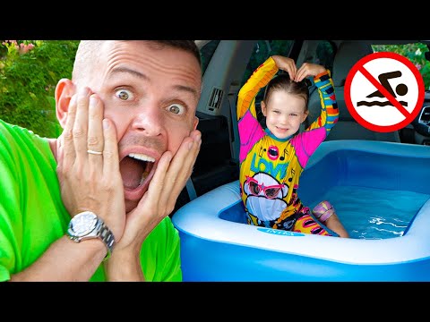 Vania Mania aprende as regras de segurança com seu pai 🚸 | Learns the safety rules 🛑