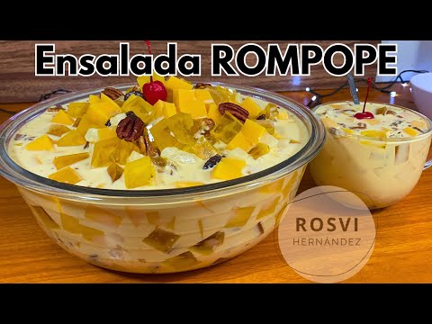 Postre delicioso de rompope para despedir/ recibir el año nuevo