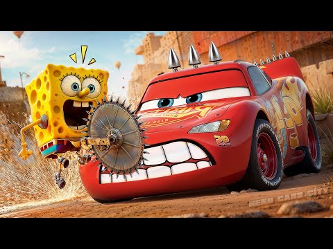 Lightning McQueen's EPIC RESCUE Mission to Save Cars from SpongeBob! | Hero Cars Episode