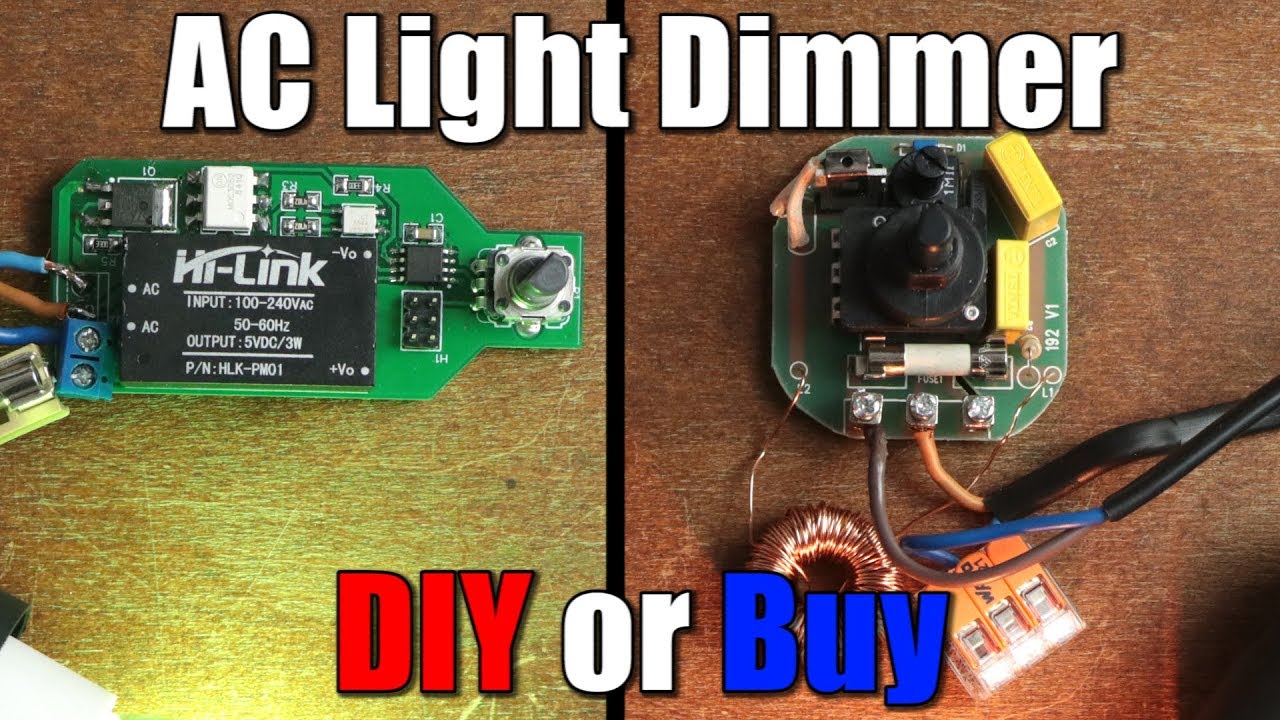 AC Light Dimmer DIY or Buy Phase Angle Control Tutorial