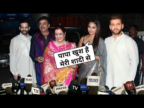 Sonakshi Sinha & Zaheer Iqbal With Family Before Wedding, Reaction, Haldi & Mehedi Ceremony,Marriage