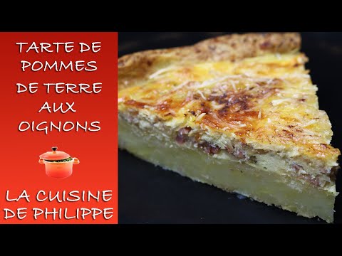 Tarte de pommes de terre aux oignons