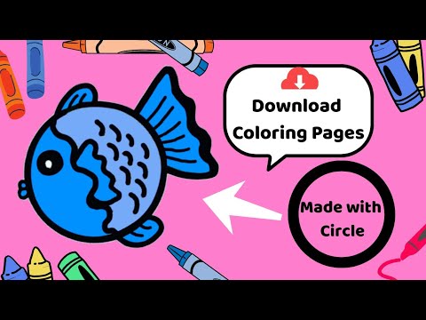 Easy Fish Drawing with Circle 🐟Fun Art for Kids 🎨 learning videos for toddlers