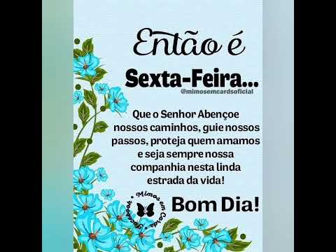 Mensagem de bom dia feliz sexta-feira