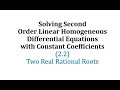 Differential Equations and Characteristic Roots