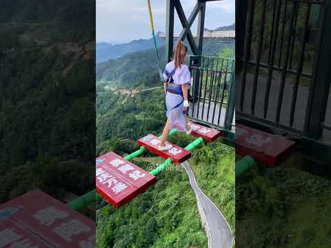 Bungee Jumping With Rope In Beautiful Place:Asmr Bungee Jumping