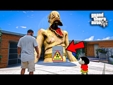 GTA 5 : Shinchan Doraemon Franklin Escaping from Devil Monster in GTA 5 in Telugu